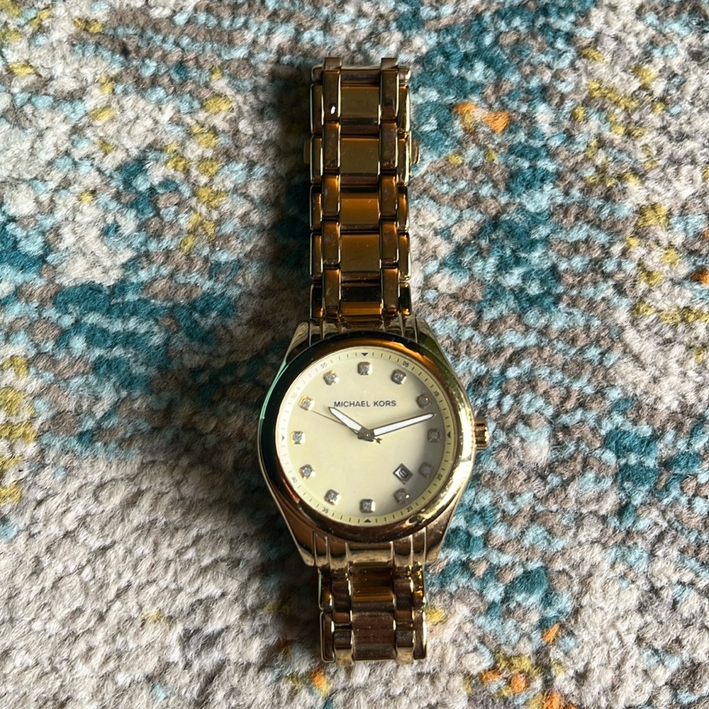 Gold Michael Kors watch